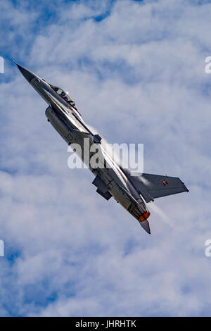 Danish Air Force F-16 Anzeige bei RNAS Yeovilton Air Tag, UK am 8. Juli 2017. Stockfoto