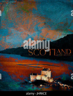 DIGITAL ART: Scotland the Brave (Design von Edmund Nagele FRPS) Stockfoto