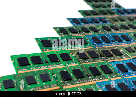 Reihe von Computer-Speicher - RAM - sodimm Stockfoto