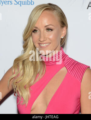 Nastia Liuken nimmt am 3. Jährlichen Sport Humanitarian Year Awards LA LIVE NOVO Los Angeles Juli 11,2017 Teil. Stockfoto