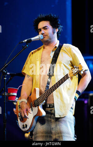 Fat Mike NOFX führt Vans Warped Tour 15. Jahrestag Feier Club Nokia September 6,2009 Los Angeles. Stockfoto