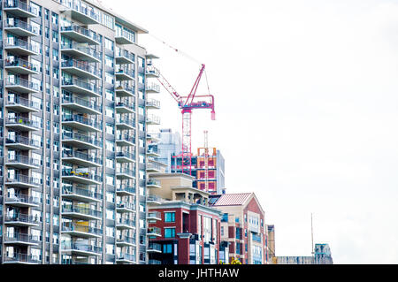 Hochhaus im Bau in Boston Stockfoto