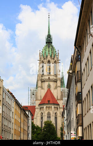 St Pauls, Paulskirche, römisch-katholische Kirche, München, Bayern, Deutschland Stockfoto