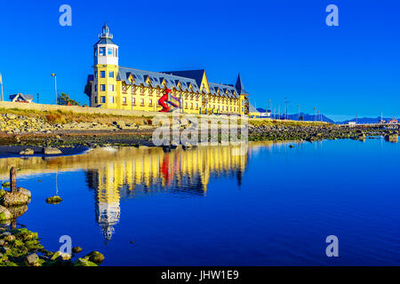 Puerto Natales, Chile - Golf Almirante Montt, dem pazifischen Ozean Gewässer in chielan Patagonien, magallanes Region Stockfoto