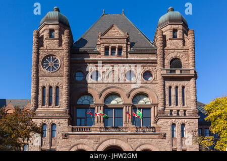 TORONTO CANADA, 5. NOVEMBER 2016: Ontario Legislative Building im Queen's Park, Toronto, Kanada Stockfoto