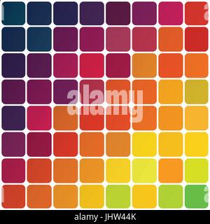 Abstrakte bunte abgerundeten Quadrate Hintergrund. Vektor, EPS10 Stock Vektor