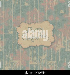 Frohe Weihnachten Retro-Karte. Vektor, EPS10 Stock Vektor