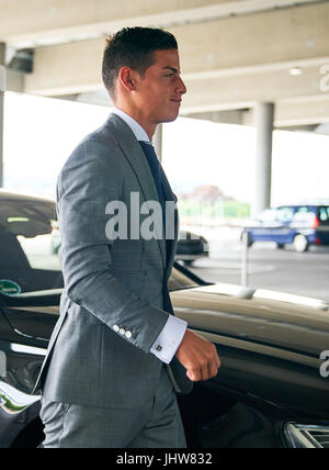 München, Deutschland.  12. Juli 2017.   Präsentation von James RODRIGUEZ, FCB 11 als neuer Spieler für FC Bayern München Fußball erste deutsche Fußball-Liga in München, 12. Juli 2017 © Peter Schatz / Alamy Live News Stockfoto