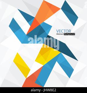 Abstrakten farbigen Hintergrund mit Dreiecken Stock Vektor