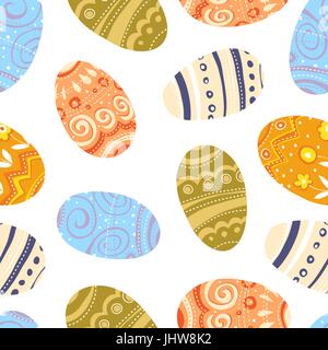Ostereier Seamless Pattern Stock Vektor
