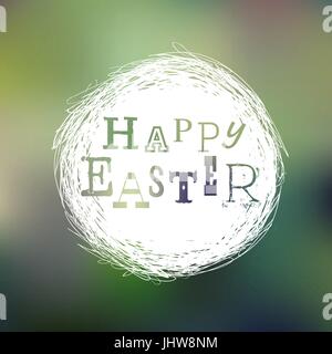 Frohe Ostern Grußkarte Stock Vektor