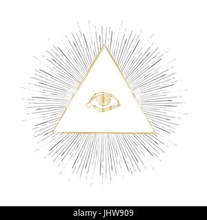 All Seeing Eye-Illustration Stock Vektor