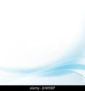Glatte blaue Linien abstrakten Hintergrund. Vektor-illustration Stock Vektor