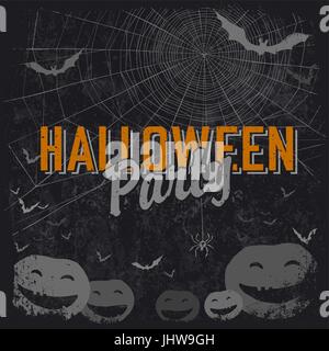 Halloween Motto Party flyer Stock Vektor