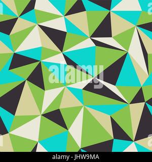 Dreieck Seamless Pattern. Retro-Farben. Stock Vektor