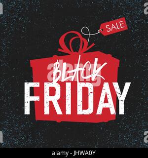 Black Friday Umsatz Werbeplakat. Stock Vektor