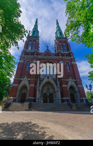 Die Fassade der Kirche St. Johns in Helsinki, Finnland Stockfoto