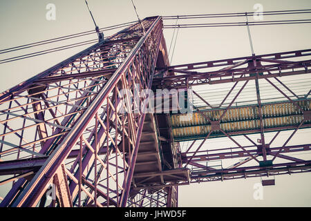 Die Bizkaia Transporter Hängebrücke (Puente de Vizcaya) in Portugalete, Spanien Stockfoto