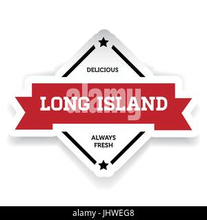 Long Island Eistee Vintage Vektor Stock Vektor