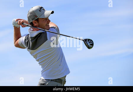 Englands Danny Willett während Praxis Tag One The Open Championship 2017 im Royal Birkdale Golf Club, Southport. Stockfoto