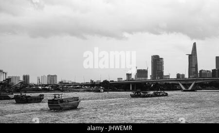 Saigon-Fluss - Boot Bezirk 2 Stockfoto