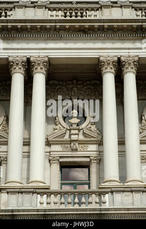 Gothe Büste, bedeutende Männer der Buchstaben Skulptur, Thomas Jefferson Building, Library of Congress, Kapitol, Washington DC Stockfoto