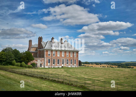 South Harting, England - 17. Juli 2017: Uppark, West Sussex wurde aufwändig restauriert nach einem verheerenden Brand im Jahre 1989 Stockfoto