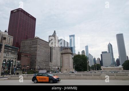 Die Skyline von Chicago, Chicago, IL, USA. Stockfoto