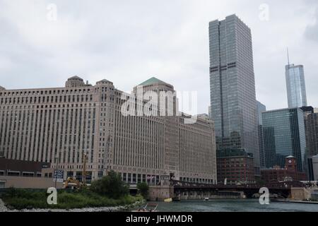 Merchandise Mart Gebäude in Chicago, IL, USA. Stockfoto