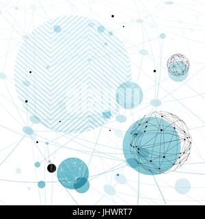 Abstrakt blau Technologie Hintergrund. Design-Vorlage für Abdeckungen, Broschüren, etc. Stock Vektor