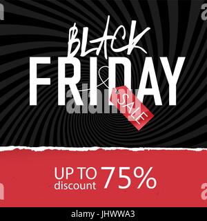 Black Friday Sale Poster. Design-Vorlage Stock Vektor