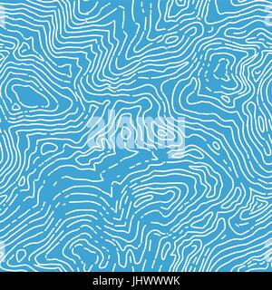 Nahtlose topographische Reliefkarte Muster. Vektor nahtlose Hintergrund. Stock Vektor