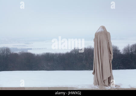 Kanadische Krieg Memorial Vimy, Nord-Frankreich Stockfoto