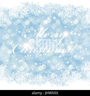 Frohe Weihnachten Grusskarte mit goldenem Hintergrund. Stock Vektor