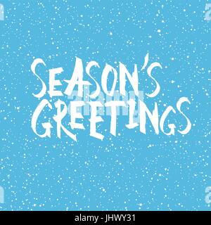 Weihnachts-und Neujahrsgrüße. Weihnachten und Neujahr Urlaub Phrase. Stock Vektor