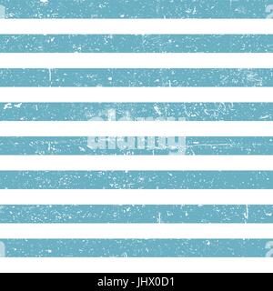 Nahtloser marine Hintergrund. Blaue Grunge-Linien-Muster Stock Vektor