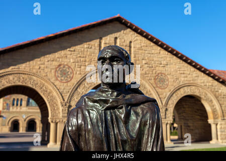 Die bronze Skulpturen der Bürger von Calais von Auguste Rodin in der Stanford Universität in Palo Alto, Kalifornien. Stockfoto