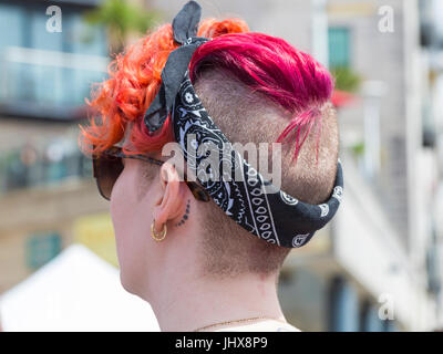 Poole ist Vintage, Poole, Dorset, Großbritannien. 16. Juli 2017. Poole geht Oldtimer Veranstaltung findet auf dem Kai. Bildnachweis: Carolyn Jenkins/Alamy Live-Nachrichten Stockfoto