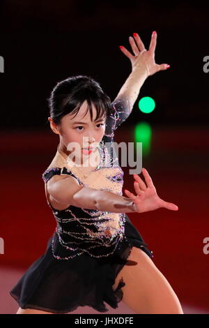 Tokio in DyDo Drinco Ice Arena, Tokio, Japan. 14. Juli 2017. Miyu Honda Eiskunstlauf: Prinz Eis Welt 2017 in Tokio auf DyDo Drinco Eisarena, Tokio, Japan. Bildnachweis: Naoki Nishimura/AFLO/Alamy Live-Nachrichten Stockfoto