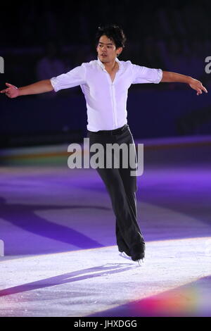 Tokio in DyDo Drinco Ice Arena, Tokio, Japan. 14. Juli 2017. Takahiko Kozuka Eiskunstlauf: Prinz Eis Welt 2017 in Tokio auf DyDo Drinco Eisarena, Tokio, Japan. Bildnachweis: Naoki Nishimura/AFLO/Alamy Live-Nachrichten Stockfoto