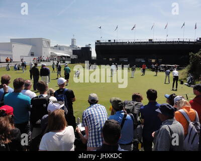 Southport, England. 17. Juli 2017. Szenen aus Montag Trainingstag auf dem 146. Open Golf Championship in Royal Birkdale Golf Club Credit: Motofoto/Alamy Live News Stockfoto