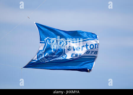 Einzelne Kites auf Crosby Strand, Merseyside, UK Stockfoto