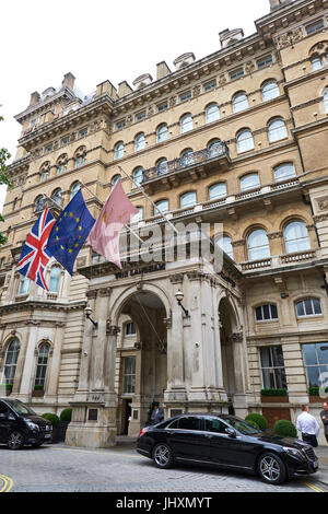 Langham Hotel, Portland Place, Marylebone, London, UK Stockfoto