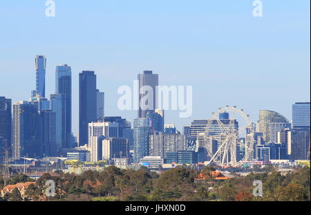 Die Innenstadt von Melbourne Cityscape Australien Stockfoto