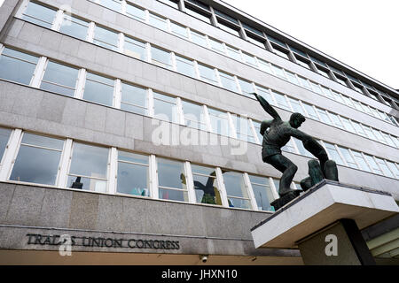 Trades Union Congress Haus, Great Russell Street, Bloomsbury, London, UK Stockfoto