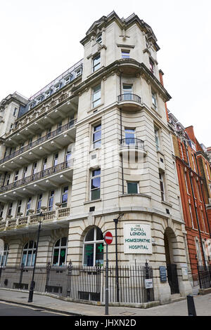 Außenseite des Royal London Hospital für integrierte Medizin formal die homöopathischen Krankenhaus, Great Ormond Street, Bloomsbury, London, UK Stockfoto