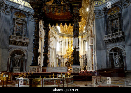 Interieur, Petersdom, Rom, Italien Stockfoto