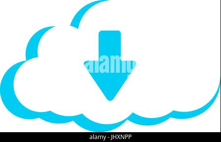 Cloud Storage download Stock Vektor