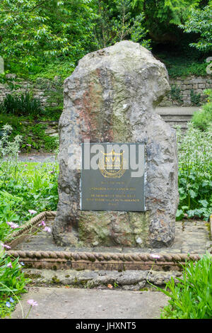 Normandie Veterans Association Memorial Garden in Grange über Sands Cumbria Stockfoto