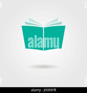 Journal-Symbol mit Schatten Stock Vektor